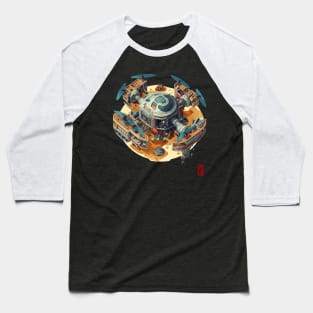 Isometric Space station Baseball T-Shirt